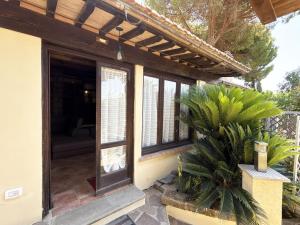 Bygningen som feriehuset ligger i