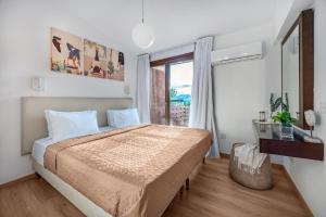HG06 Adjacent to Aphrodite Hills- Private Pool客房内的一张或多张床位