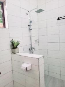 Koupelna v ubytování Green Villa