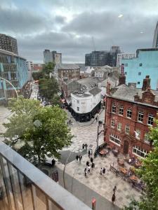 Udsigt til Cardiff eller udsigt til byen taget fra lejligheden