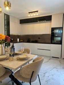 Kuchyň nebo kuchyňský kout v ubytování Apartment Meri