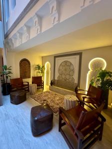 Istumisnurk majutusasutuses Riad Dar Chams Tanja