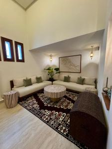 Istumisnurk majutusasutuses Riad Dar Chams Tanja