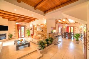 Posezení v ubytování Cretan Dream Villa