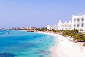a view of the beach at the paradisus punta cana at Aruba Private Studios in Oranjestad