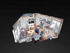 Uma área de estar em Ocean Front 1St Floor Duplex With Expansive Views In Brant Beach With Private Beach Access 12094
