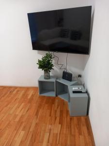 a flat screen tv hanging on a wall at Maris in Banjole