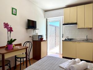 Kuchyň nebo kuchyňský kout v ubytování Residence Algarve
