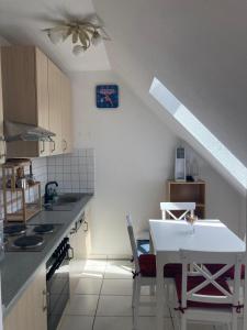 Η κουζίνα ή μικρή κουζίνα στο Stadtnahe Wohnung am Wiesengrund