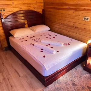 Postel nebo postele na pokoji v ubytování Hotel nabil