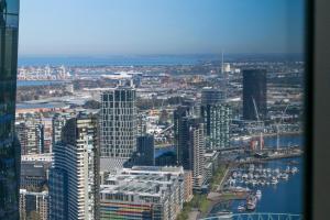 Splošen razgled na mesto Melbourne oz. razgled na mesto, ki ga ponuja apartma