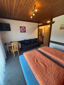 Rúm í herbergi á Haus Danklmaier/Raudaschl