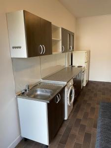 Η κουζίνα ή μικρή κουζίνα στο Apartman Green Hill 2