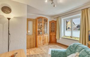 Χώρος καθιστικού στο Ferienwohnung Nepperminusedom