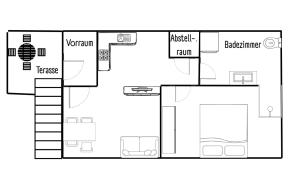 Půdorys ubytování Ferienwohnung Harrer