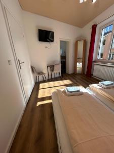 TV a/nebo společenská místnost v ubytování Hotel Haus Schwan Köln