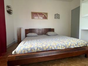 Postel nebo postele na pokoji v ubytování Gîte Nany
