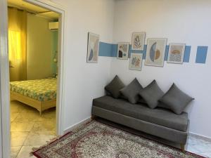 Postel nebo postele na pokoji v ubytování Blue'ming Sousse