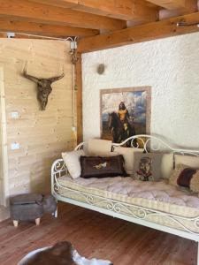 Postel nebo postele na pokoji v ubytování FORTE GALGI