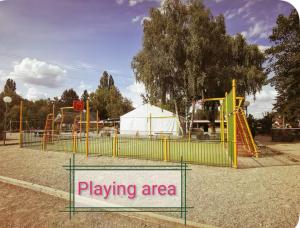 a playground with a play area in a park at Mobile-Home near to Europa Park, Rulantica in Boofzheim