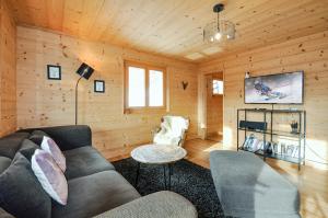 TV a/nebo společenská místnost v ubytování Appartement La Manna