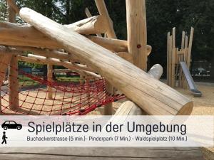 Ο χώρος παιχνιδιού για παιδιά στο Newman Horizon Apartments Zirndorf - Playmobil Funpark, Nähe Messe Nürnberg und Fürth, 4 Pers, 24h Self Checkin, Waschmaschine, großer Parkplatz