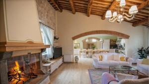 Χώρος καθιστικού στο Villa rufeno
