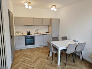 Kuchyňa alebo kuchynka v ubytovaní Apartamenty Zielona Lipka