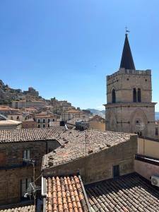 a view of a city with a church and roofs at B&b Al Centro Nicosia in Nicosia