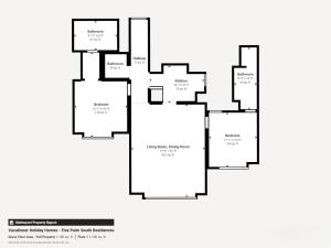 a floor plan of a house at Vacationer Holiday Homes I Opulent 2 Bedroom I Sea View I Beach Access l FIVE Palm in Dubai
