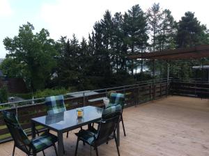 Balkón nebo terasa v ubytování Ferienhaus Dell