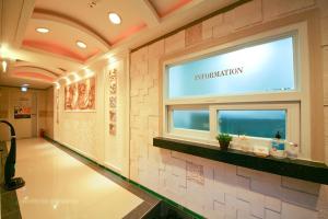 a lobby with a window with the word appropriation at Rodemhouse in Seoul