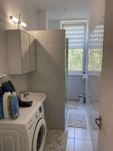 Kúpeľňa v ubytovaní Digitális Detox Apartman