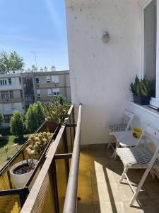 Balkón alebo terasa v ubytovaní Digitális Detox Apartman + 4 fotografie