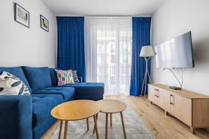 Χώρος καθιστικού στο Człuchowska Apartment, Bemowo, Free Parking