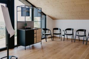 Kuchyň nebo kuchyňský kout v ubytování Bretterbude Steiermark