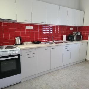 Η κουζίνα ή μικρή κουζίνα στο Comfort apartment