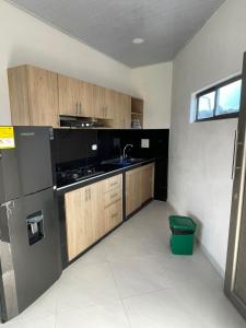 Kuchyň nebo kuchyňský kout v ubytování Apartamento Salome