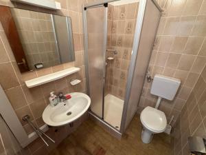 Koupelna v ubytování Apartments Prosika