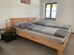 Postel nebo postele na pokoji v ubytování Haus-Ennstal