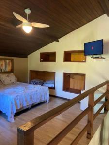 Cama ou camas em um quarto em Pousada Paris Hostelli