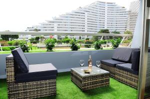 Χώρος καθιστικού στο Marina Beach