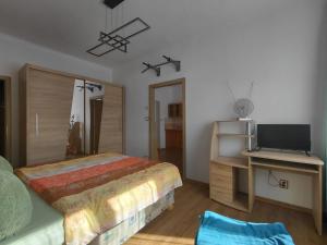TV a/nebo společenská místnost v ubytování Apartmán na Trávnicích