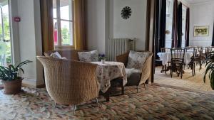 A seating area at Apartment with great view at Residence Brunner