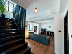 Χώρος καθιστικού στο Holiday Home ESKU