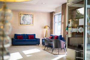 Istumisnurk majutusasutuses Hôtel Miramont