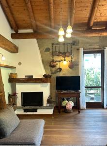 Χώρος καθιστικού στο Bon Chalet Tirano Apartment