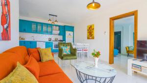 Posezení v ubytování Eco Villa Tamarra