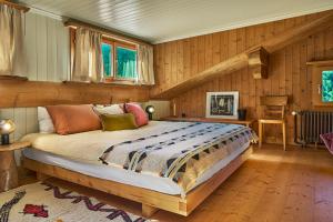 Ein Bett oder Betten in einem Zimmer der Unterkunft Sunneschy