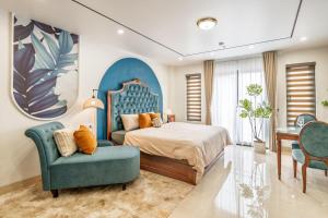 Ένα ή περισσότερα κρεβάτια σε δωμάτιο στο Lahomestay Tây Hồ